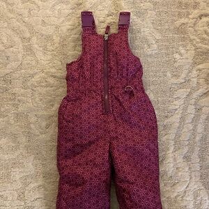 Pink Platinum • Kids Geometric Snow Bib Overalls